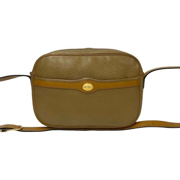 Dior Handbags - CHRISTIAN DIOR Brown Leather Pochette Shoulder Bag